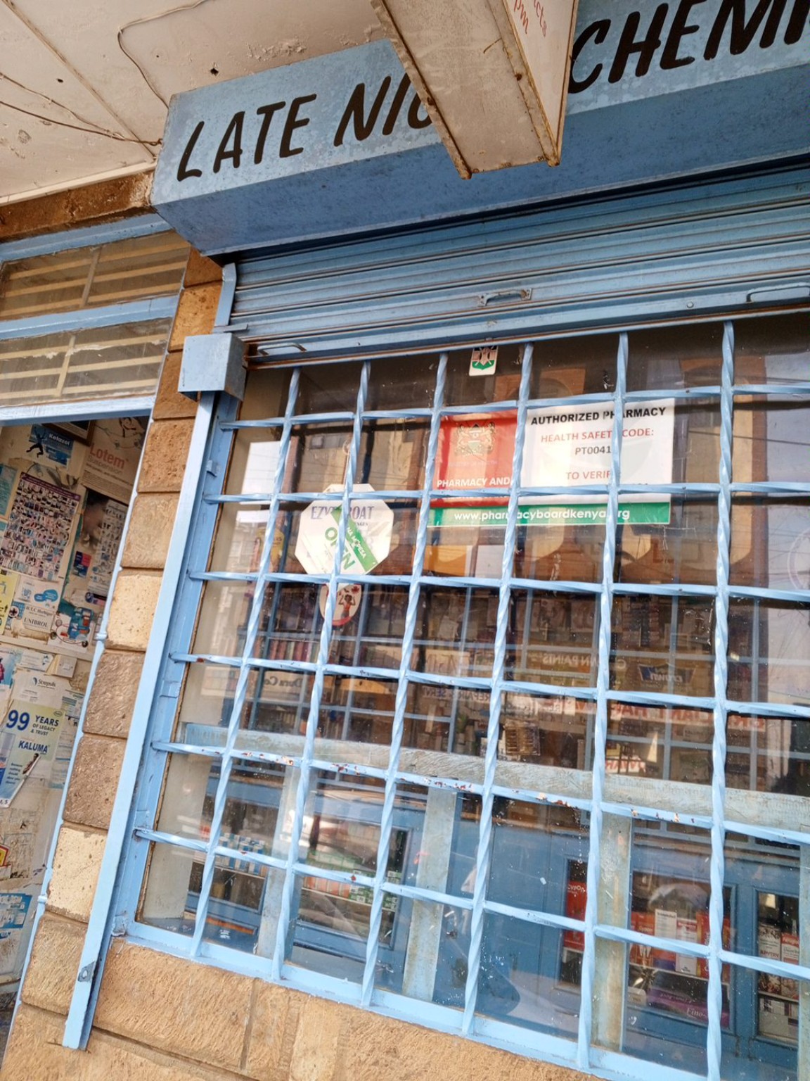 Trinity Chemists storefront in Limuru Town
